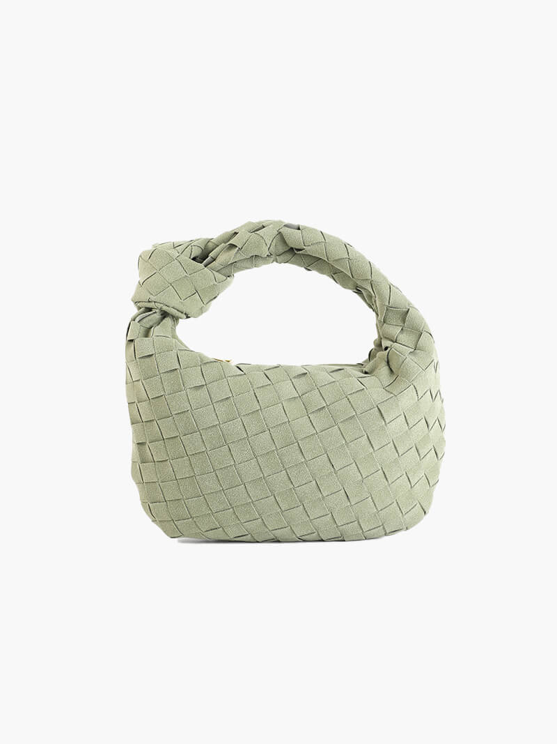 SOERA Woven Bag mini suede - Handbags - DBAD2-WK272002 Olivegreen