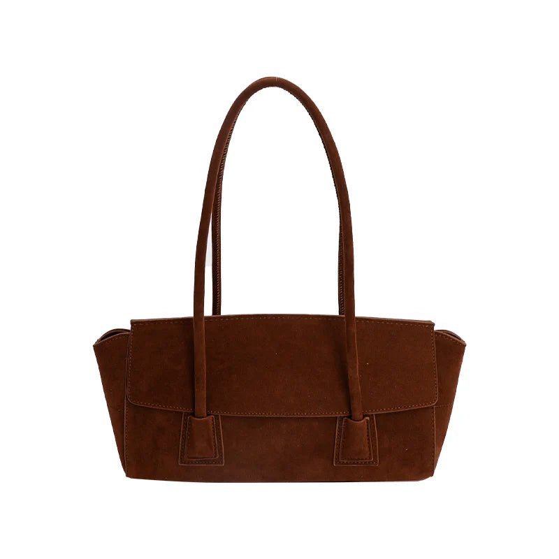 SOERA Yara Sequined Faux Suede Tote Bag - Handbags -  Brown