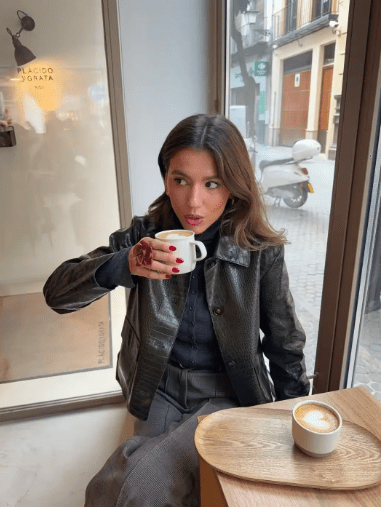 SOERA Svea Crocodile Embossed Leather Jacket - Jacket - SOERA-382403-GRE-M-11043 Green M
