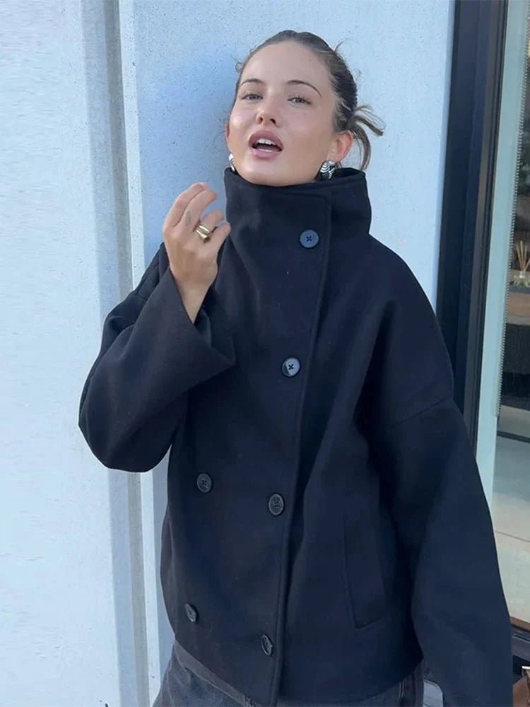 SOERA Clarissa Jacket with Stand Collar - Jackets - 3256808963234961-;XV1756169213036053472 Black S