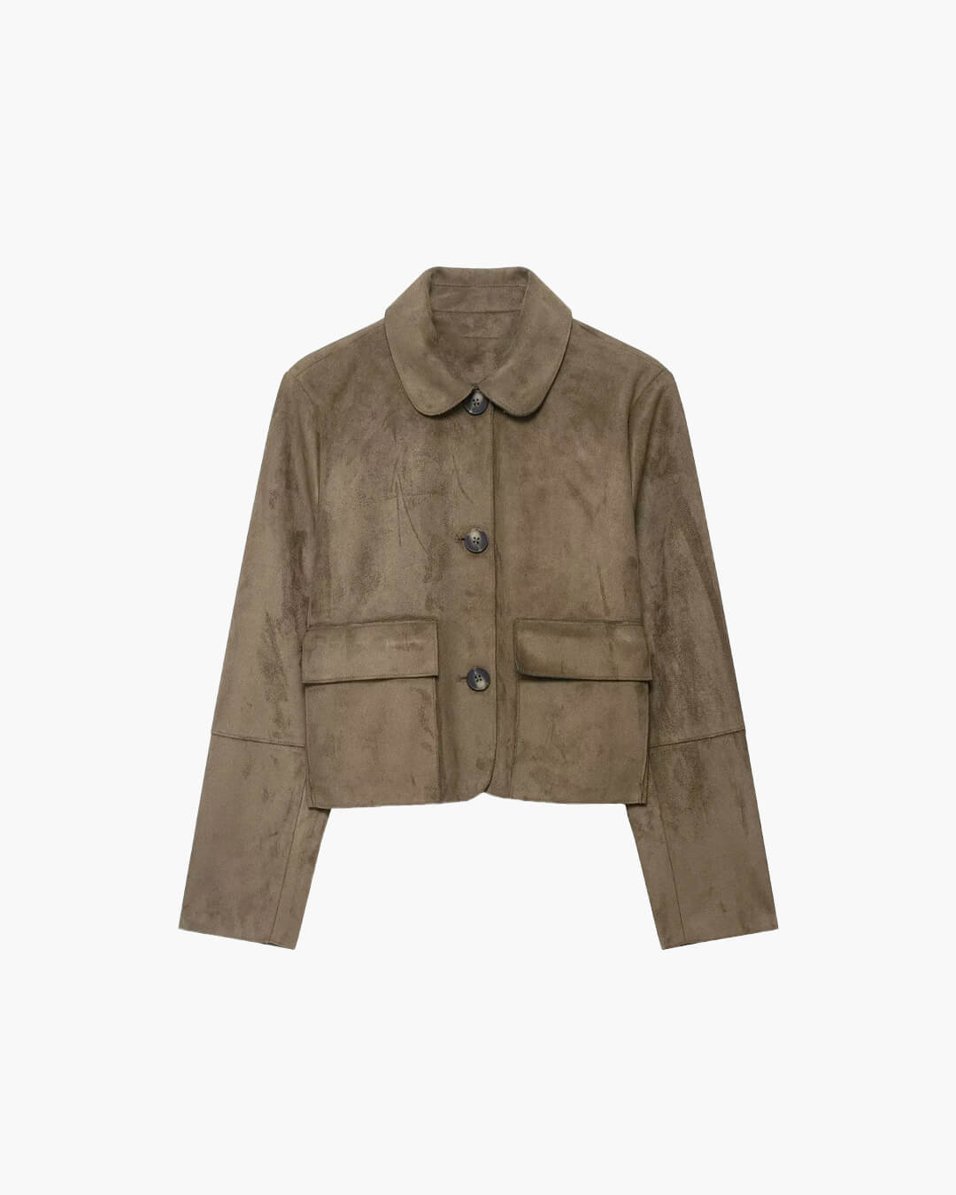 SOERA Elara Suede Jacket - jackets - 3256809599278105-;hP1757549903450664435 Brown S