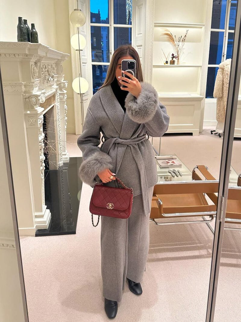 SOERA Grace Faux Fur Coat - jackets - DWOD2-WK406001 Gray S