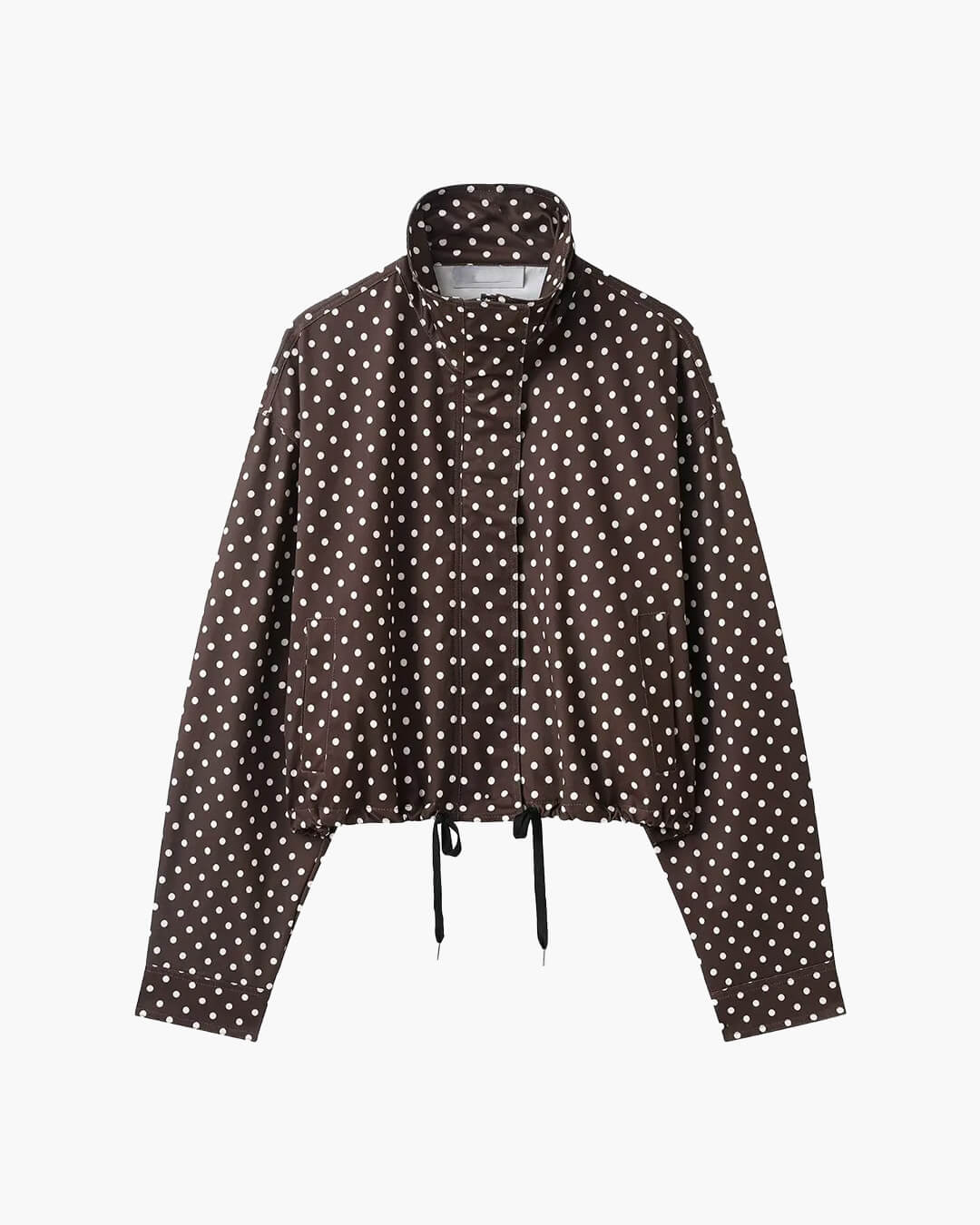 SOERA Janelle High Collar Drawstring Jacket - Jackets - 1005011853877235-;lf1775592292382224477 Brown S