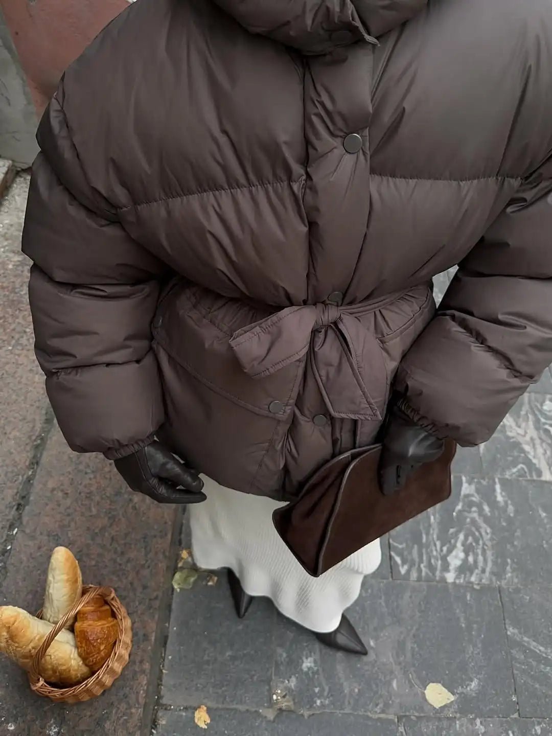 SOERA Lorna Lace Up Hooded Coat - Jackets - 3256809934908770-;hx1763048698100206343 Coffee L