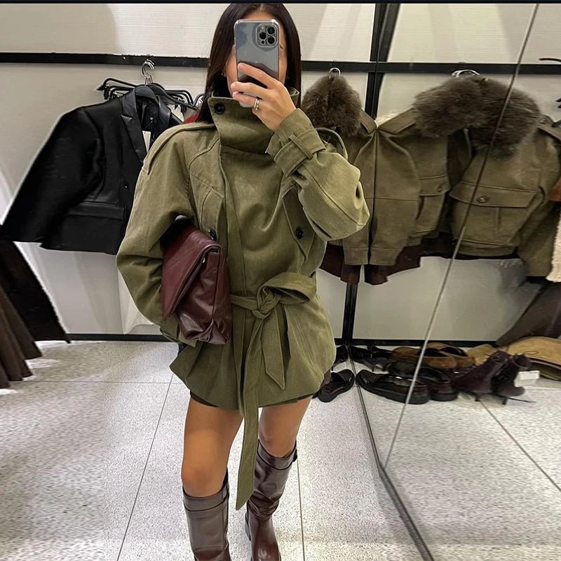 SOERA Noemi Belted Trench Coat - Jackets - 