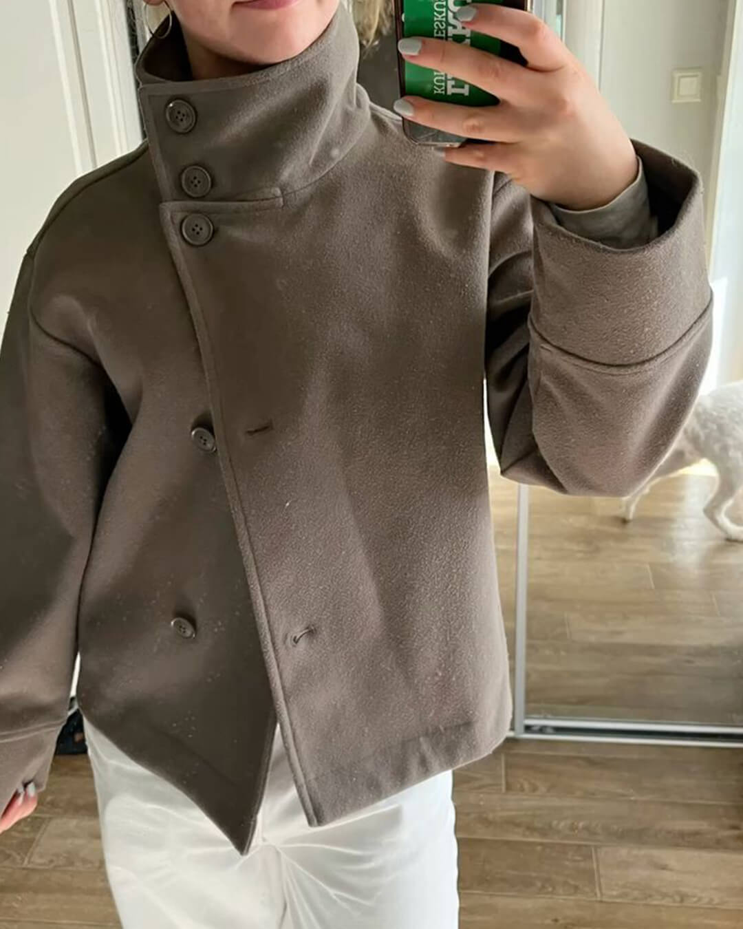 SOERA Rosalia elegant Jacket with Stand Collar - jackets -  Taupe M