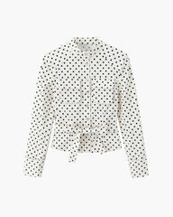 Cherry Polka Dot Jacket Capri Pants Set
