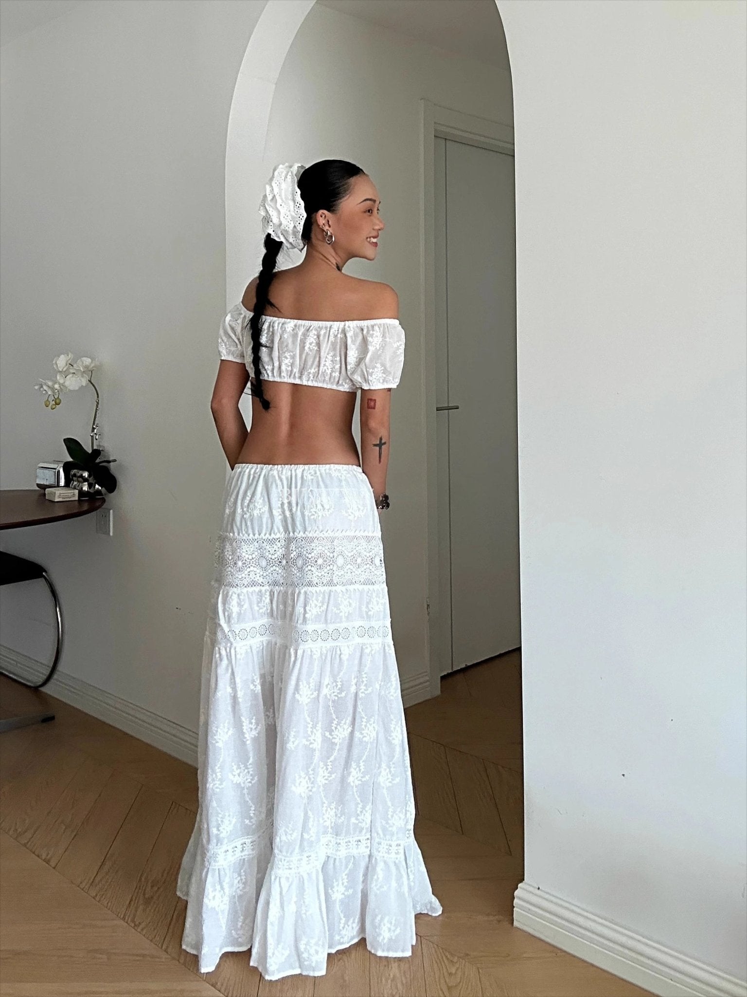 SOERA Margot Bohemian Crop Top Maxi Skirt Set - Matching Sets -  Skirt M