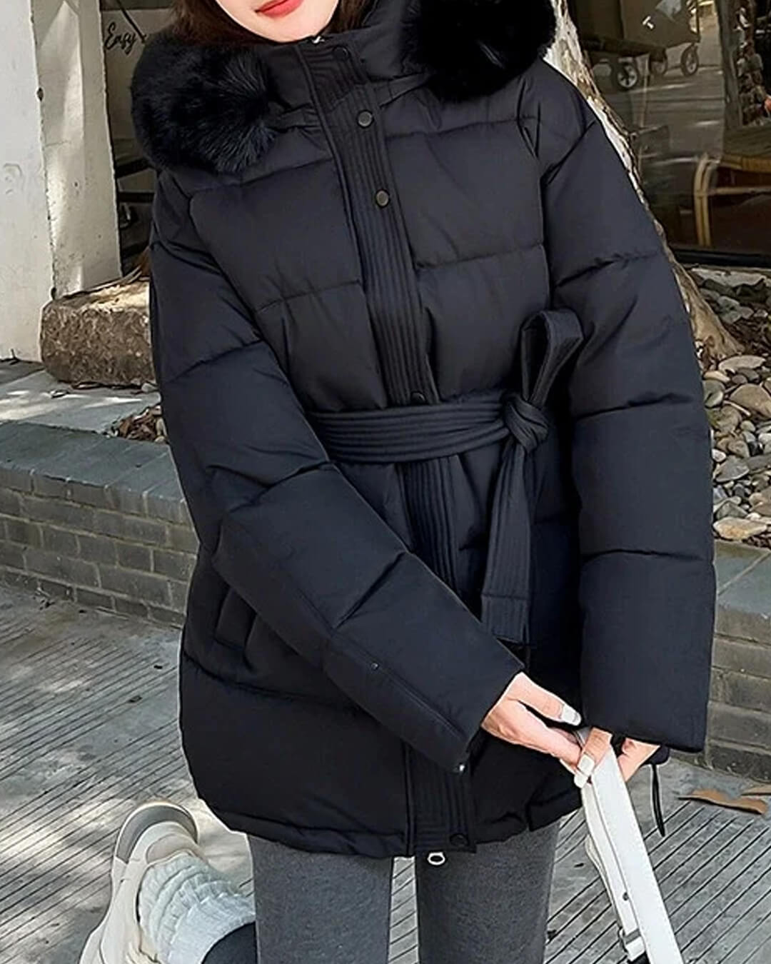 Myrtle Faux Fur Collar Coat