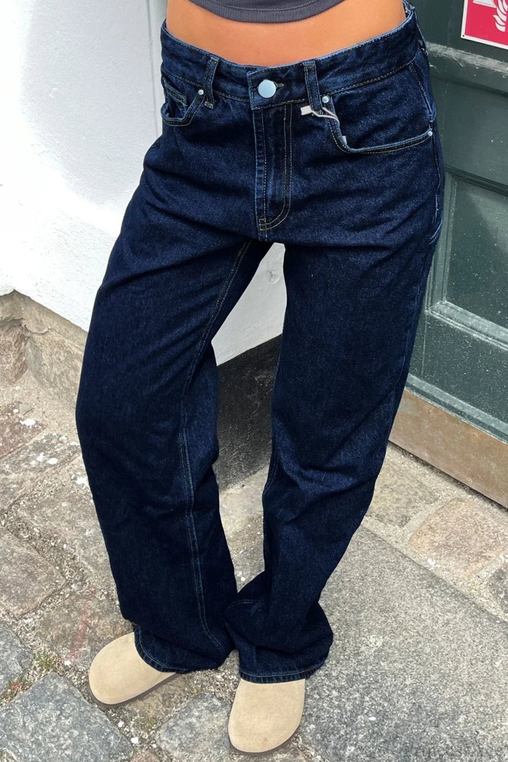 SOERA Charlize Star Patchwork Color-Block Jeans - Pants -  Dark Blue S
