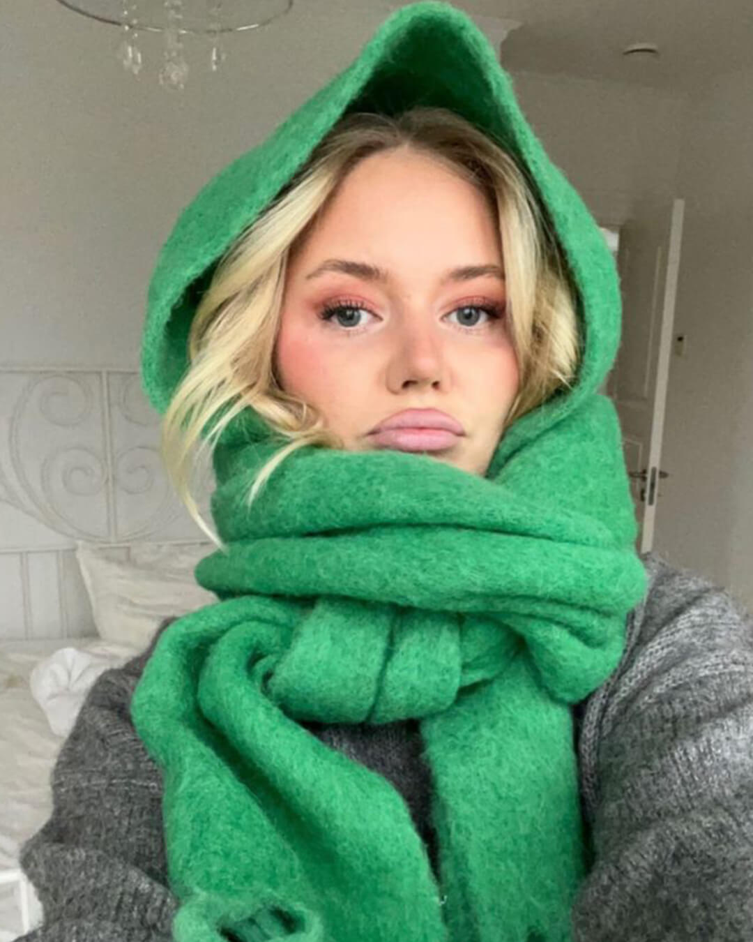 SOERA Tanya Tasseled Winter Scarf - Scarf - 1005009466241802-;DF1764703454510792497 Green