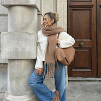 Tanya Tasseled Winter Scarf