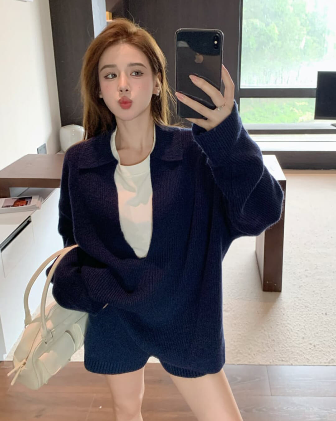 SOERA Jeannette Sweater Suit - Set - 1005007794073525-;Cj1769140529556101908 Deep Blue L