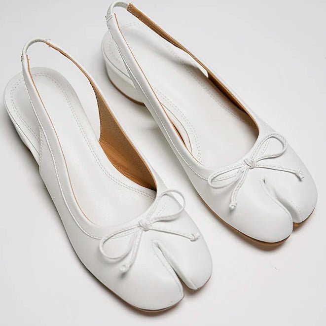 SOERA Beatrice Split - Toe Ballet Mary Jane Heels - Shoes -  White 35