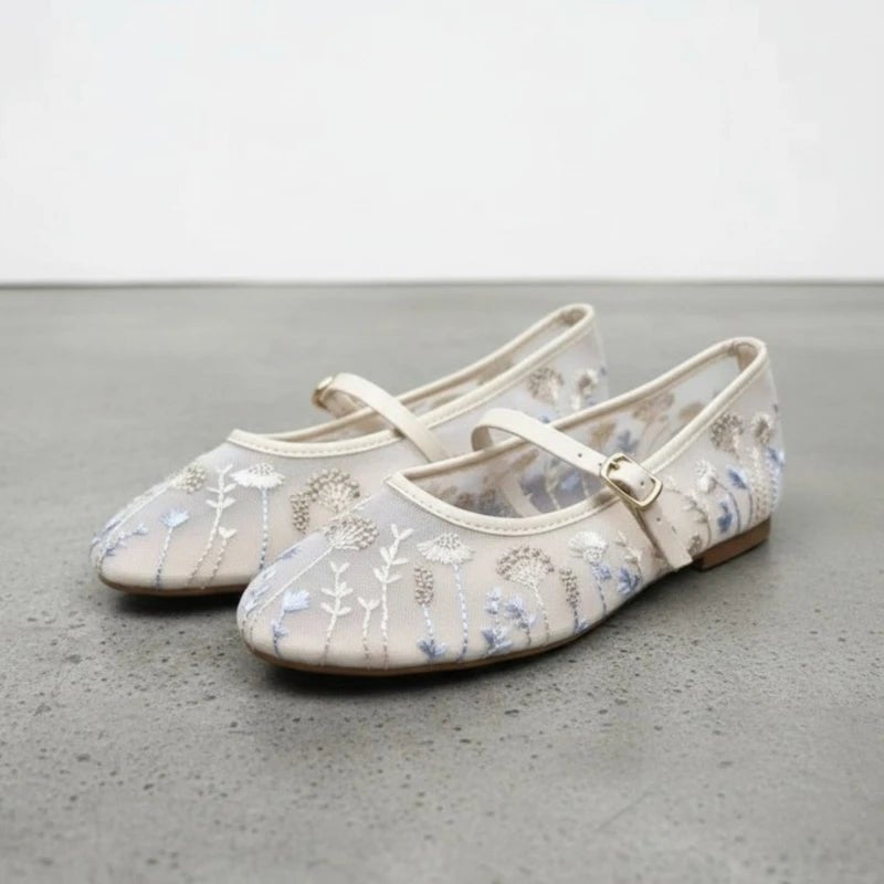 SOERA Priscilla Embroidered Ballet Flats - Shoes - 1005010567947492-;ho1769670009951712918 39