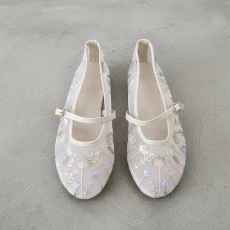 SOERA Priscilla Embroidered Ballet Flats - Shoes - 1005010567947492-;Uc1769670009951293150 41