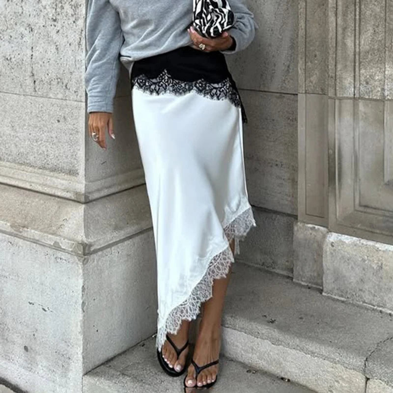 SOERA Leslie Asymmetric Midi Skirt - Skirts - 1005010028276612-;HZ1771839651349838171 L