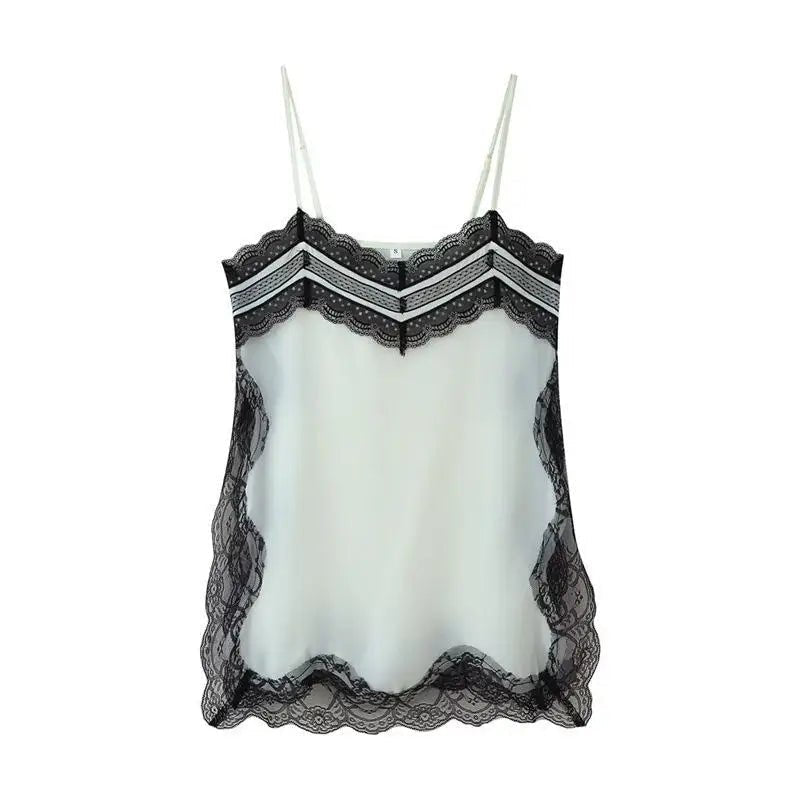SOERA Diane Lace Trim Cami Top - Tops - 1005009863619338-;es1775118759311999946 Yellow S
